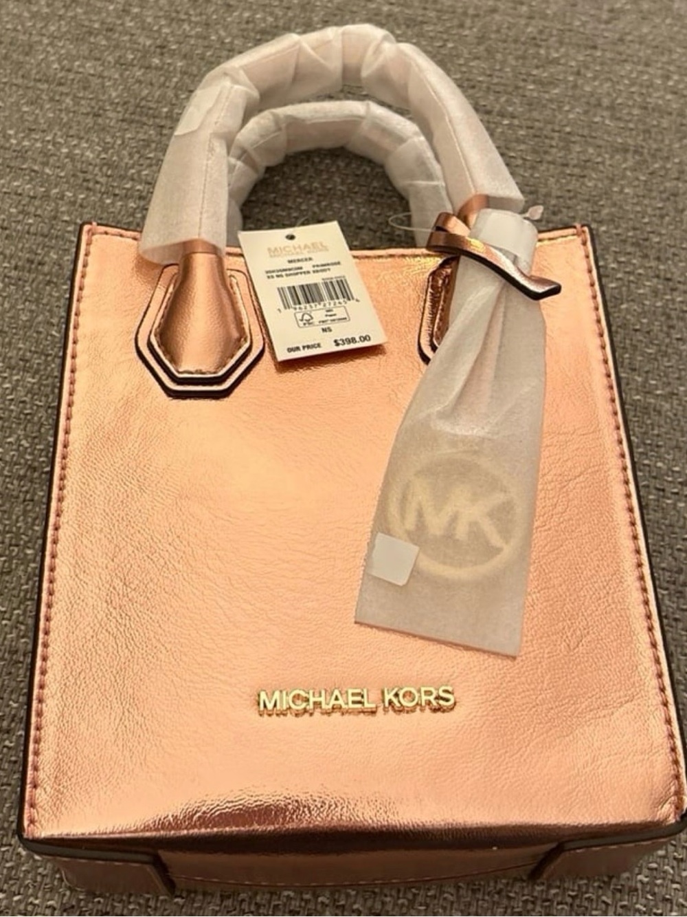NWT Michael Kors Mercer XS Crossbody Bag (rose gold)